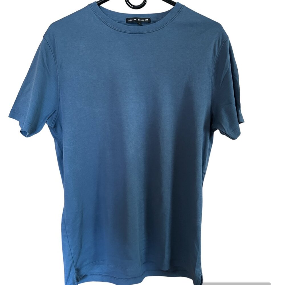 Robert Barakett Georgia Crewneck T-Shirt BERING SEA Color: Blue, Size: Medium